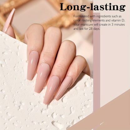 Nude Dipping Powder Set 6 Colors Light Beige Brown Neutral Shades Odorless Acrylic Nail Powder for French Manicure 3D Nail Art Extensions Carving No Lamp Gift for Women