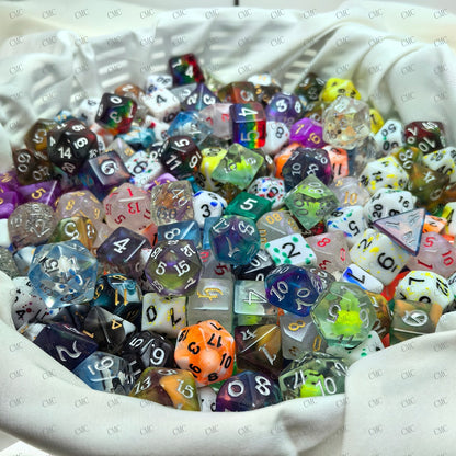 DnD Polyhedral Dice Bulk Set 2.2 LB ~135pcs – Random Mixed D4 D6 D8 D10 D12 D20 Assorted Acrylic Dice for Dungeons & Dragons Pathfinder RPG Tabletop Games Gamer Gift
