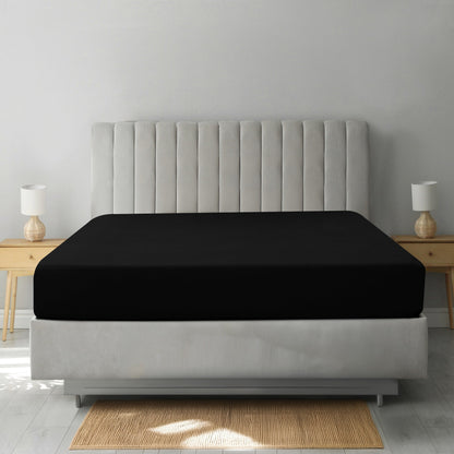 Fitted Sheet Only Deep Pocket Brushed Microfiber Cooling Bed Sheet - Ultra Soft Silky Shrink & Fade Resistant Mattress Cover for Twin Twin XL Full Queen King Cal King - Wrinkle Resistant Easy Care