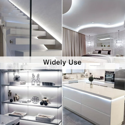 32.8ft 1200-LED Strip Light Kit with White and Warm White Selections, 24V Adapter and Knob Dimmer