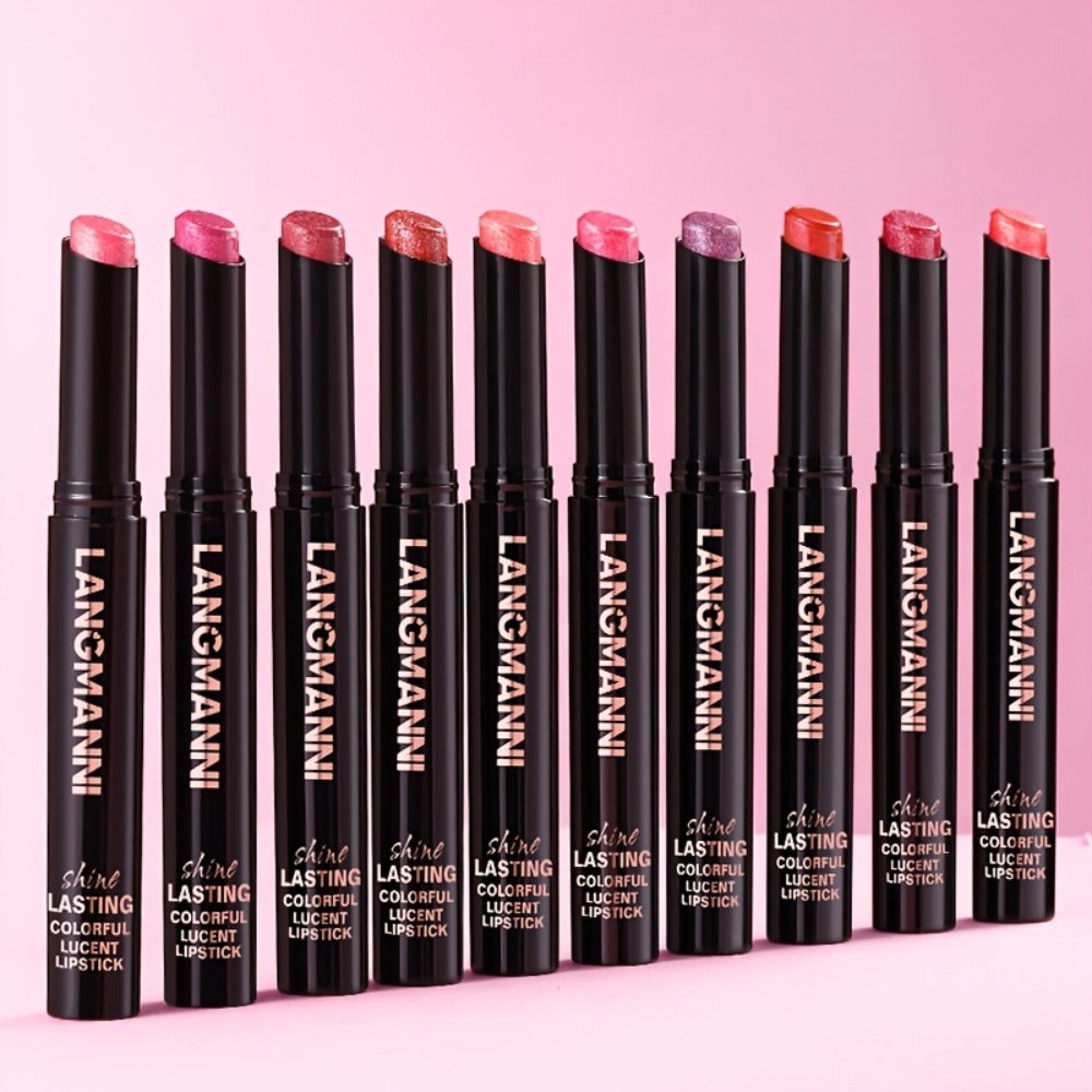Angled Tip Lipstick Set 5 Shades — Diagonal Precision Lip Makeup, Long-Lasting Highly Pigmented Smooth Formula, Multi-Color Beauty Gift for Women Beginners & All Occasions
