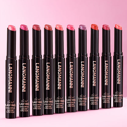 Angled Tip Lipstick Set 5 Shades — Diagonal Precision Lip Makeup, Long-Lasting Highly Pigmented Smooth Formula, Multi-Color Beauty Gift for Women Beginners & All Occasions