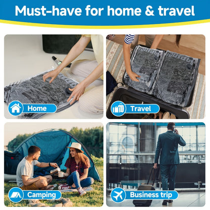Vacuum Storage Bags with Electric Pump, 16 Pack Space Saver Bags for Clothes, Bedding & Travel