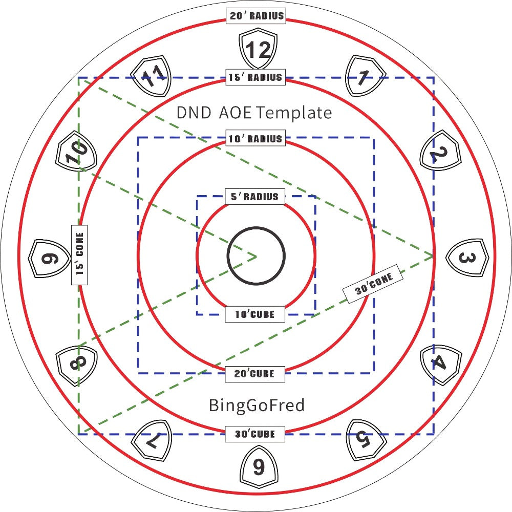 Fantasy Tabletop RPG Starter Map Set with Six Terrain Grids, Dice, Character Sheets and Templates