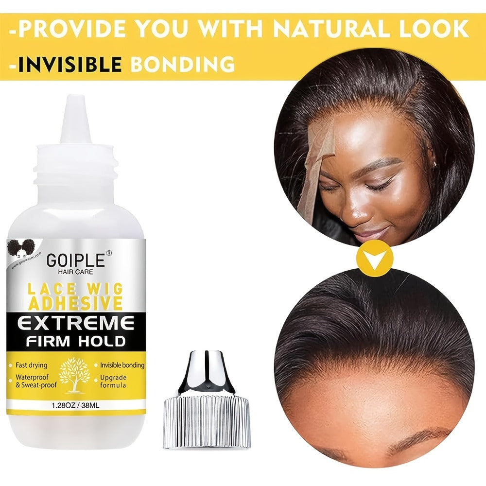 Lace Wig Glue Kit 10pcs Complete Set with Lace Melting Spray Liquid Adhesive Remover Strong Hold Quick Dry for Beginners | Lace Front Full Lace Wig Fixing Tools