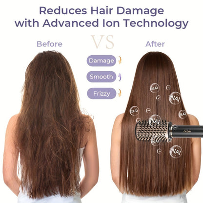 OUDIM 6-in-1 Hot Air Brush Hair Styling Tool with 110,000 RPM Motor, Foldable Handle and Storage Bag