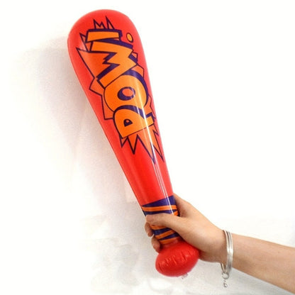 Inflatable Cheering Bat Party Supplies Set with 16 Cartoon-Print Props in Mixed Colors for Events