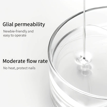 Builder Gel Base 2-Bottle Set, 15ml Each with Transparent Construction Primer for UV or LED Nail Extension Application