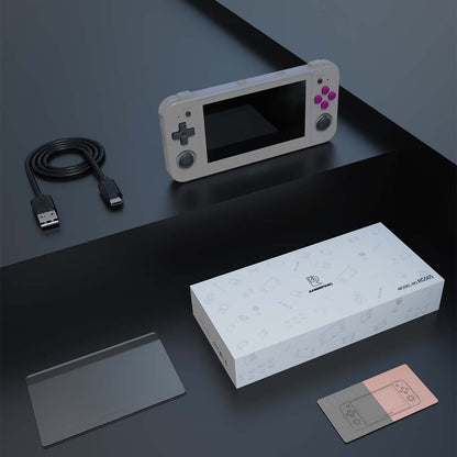 Handheld Game Console Anbernic RG505 with 4.95-inch OLED Touchscreen, 4+128GB with 128GB card or 4+128GB with 256GB card Options