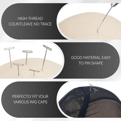 Canvas Mannequin Head Sets in 21, 22, 23 or 24 Inch Options with Table Clamp, Pins and Wig Caps