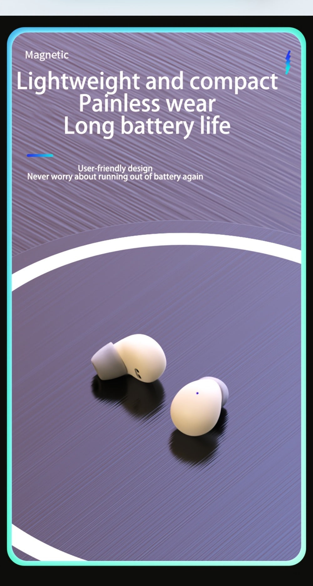 Wireless Earbuds Mini In-Ear Set with Compact Charging Case and Long Battery in Three Colors