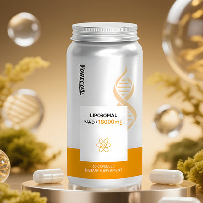 NAD+ Booster Liposomal 18000mg with Quercetin, Trans-Resveratrol & D-Ribose for Energy, Focus, Anti-Ageing & Antioxidant Support, High Absorption Formula for Men & Women
