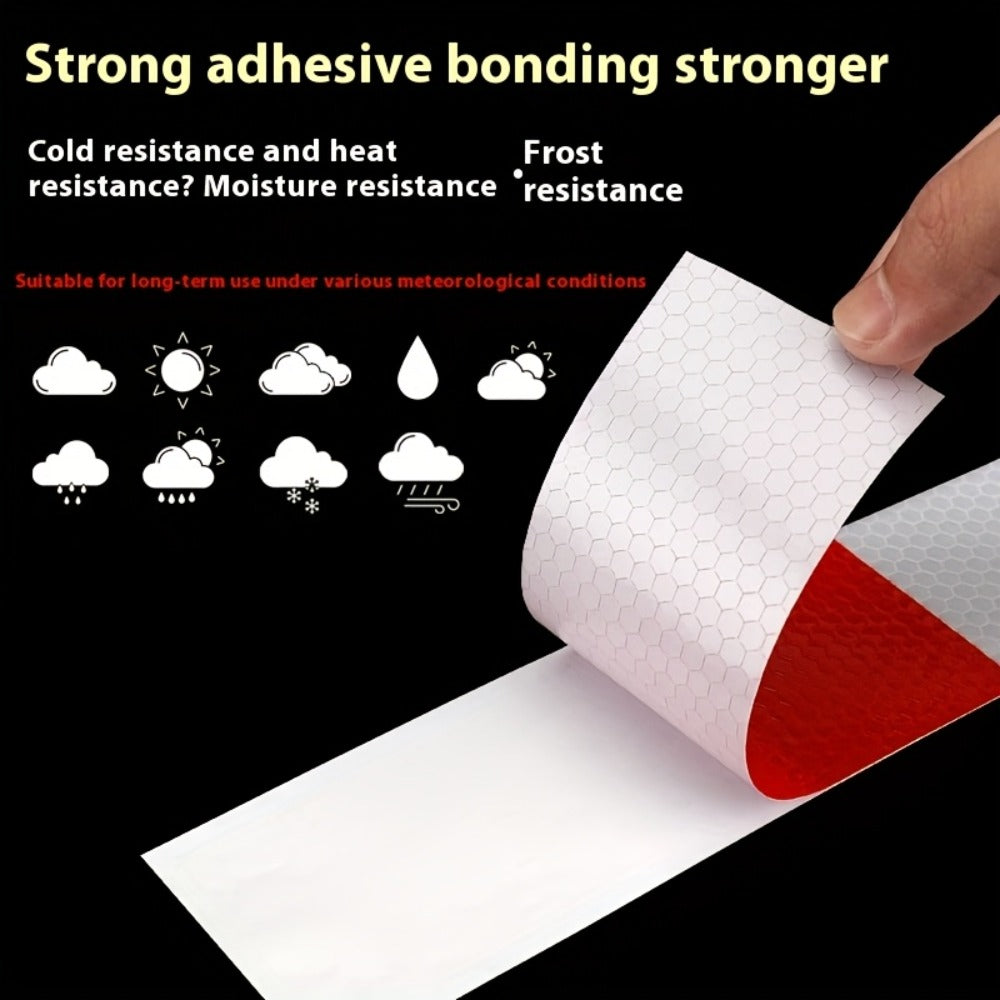 DOT-C2 Reflective Tape 2"x60' High Intensity Prismatic Self-Adhesive Safety Strip – Waterproof Wear-Resistant Ultra Bright for Cars Trucks Bikes Helmets Jackets & Outdoor Gear
