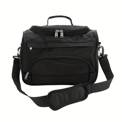 Hairdresser Tool Bag Multi-Functional Salon Styling Organizer with Adjustable Strap Large Capacity Hair Makeup Artist Case for Professionals Travel Pink Black Zebra