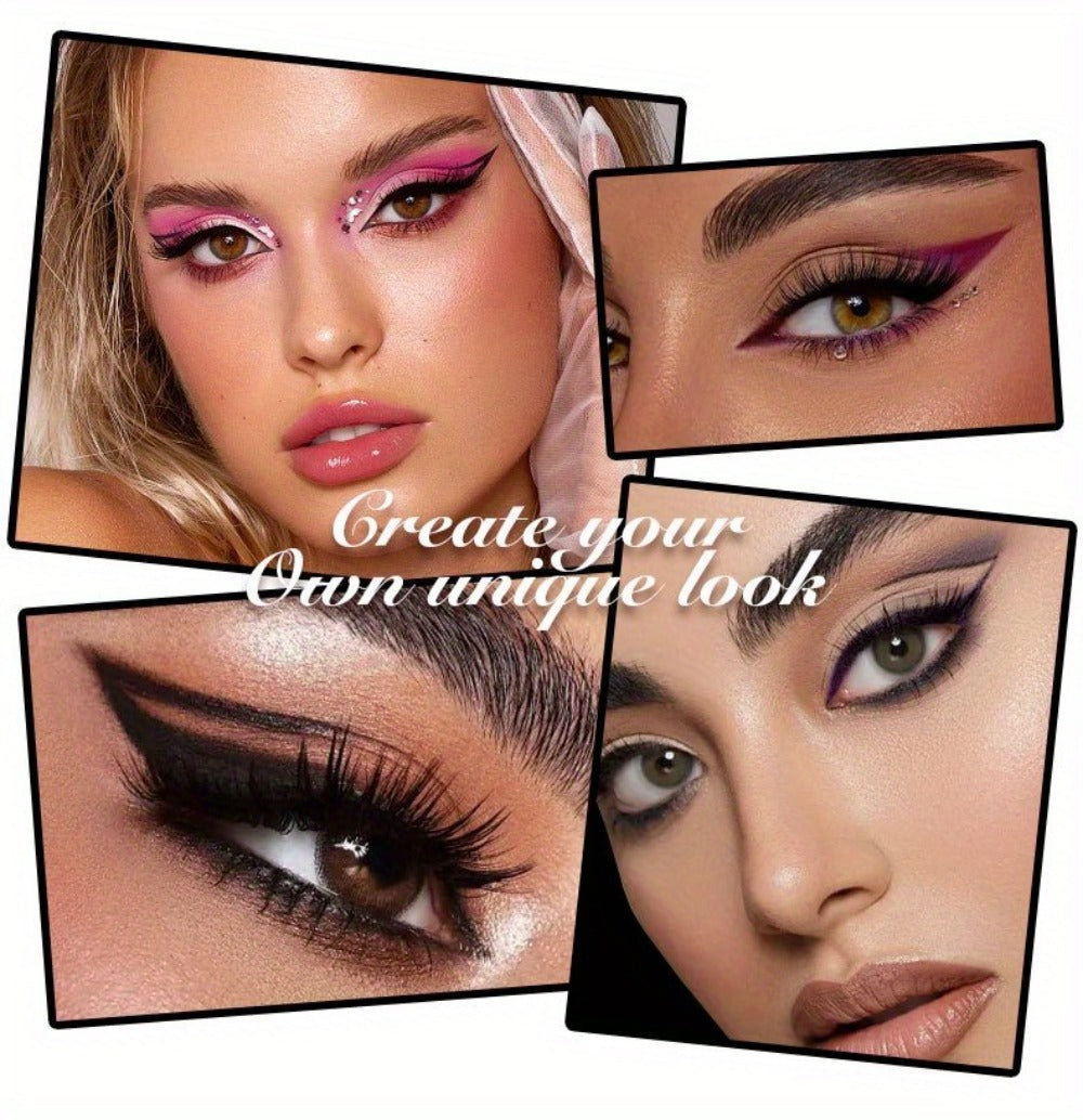 Six-Color Twist-Up Cream Liner Set for Makeup in Brown, Black and Red-Brown Shades with 3g Sticks