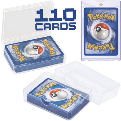 111 Pokémon Cards Bundle – 1 Guaranteed Ultra Rare (EX/GX/V/VMAX) + 10 Holos + FREE Magnetic Card Holder & Storage Box | Authentic TCG Collection Gift for Kids & Collectors