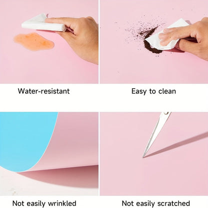 Product Photography Backdrop Paper 6pcs Reversible 12 Designs 16x11.5 Inch Background Sheets for Food Jewelry Cosmetic Flatlay Social Media Content Creation