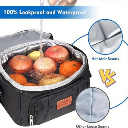 Insulated Lunch Bag Oxford Cloth Portable Food Bag Multipurpose Thermal Snack Bag for Work School Picnic Travel