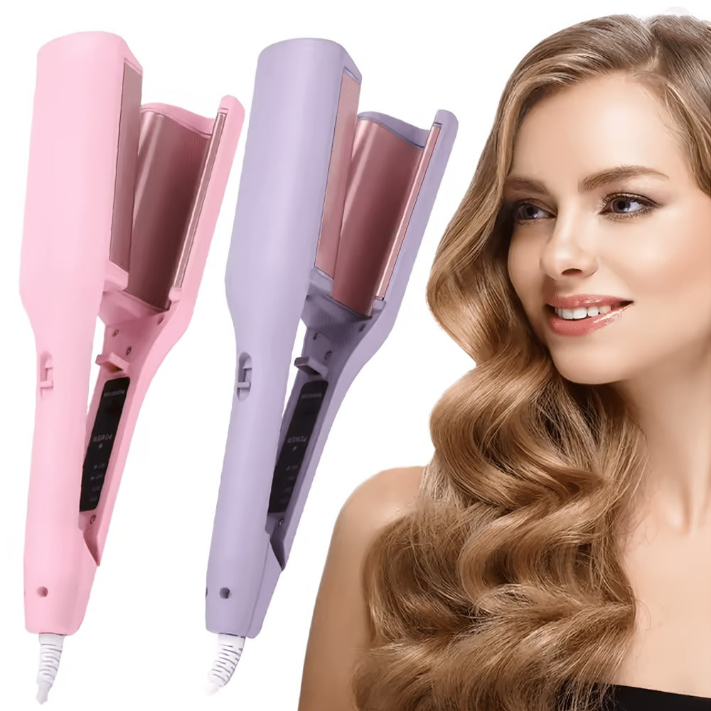 32mm Wave Curling Iron - Women's Hair Curler for Long-Lasting Deep Curls & Instant Beach Waves, Professional Salon Styling Tool for All Hair Types, Easy to Use, Gift for Women, Travel & Home Use