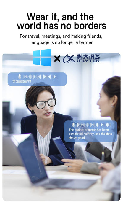 AI Smart Glasses HD Video Recording 8MP Camera - AI Object Recognition, Real-Time Translation, Touch Control, Bluetooth Calls & Music, Wearable Tech for Travel Outdoor 2026