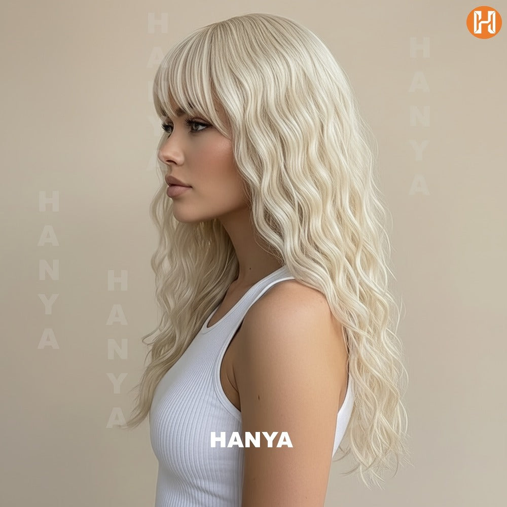 Synthetic Wig Long Heat-Resistant Style, Six Color Choices with 24-Inch Retained Length for Parties