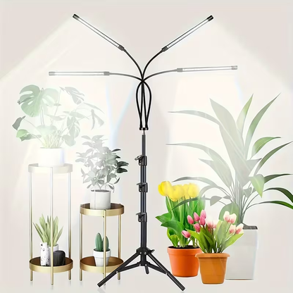 USB Tripod LED Plant Lamp with 4, 5 or 6 Flexible Heads and Adjustable 29-61in Floor Stand