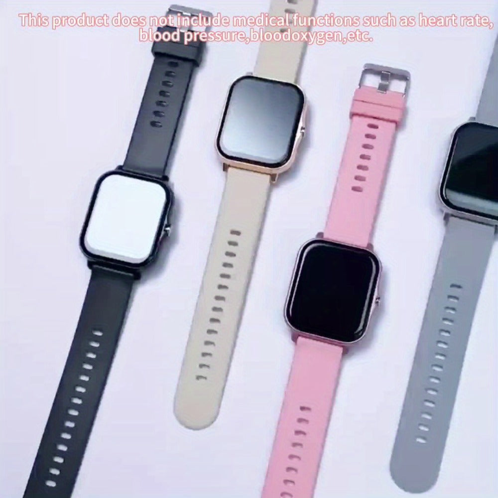Unisex GPS Smartwatch 1.83" Full Touch – Wireless Calling, Music Playback, Remote Camera Control, Multi-Sport Fitness Tracker, Message Alerts, Pink Silver Gold – Android & iPhone Gift Watch
