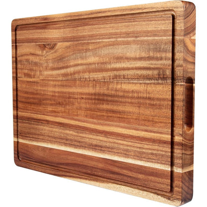 Cutting Board Bamboo-Look Juice-Groove Board with Five Size and Build Options for Prep or Serving