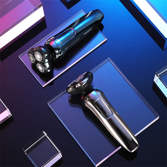 Electric Shaver 4D Floating Triple-Blade Razor with Wet/Dry Waterproof Use, LED Display and Type-C Charging