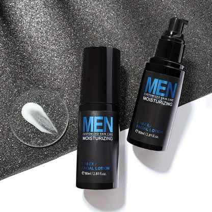 Skincare Set with LAIKOU Label, 4 Men’s Products with Cleanser Toner Lotion and Tone-Up Cream