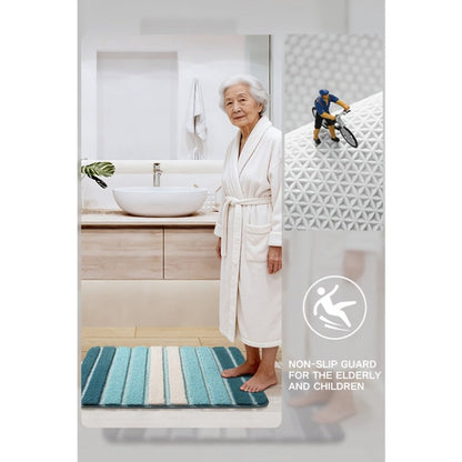 Chenille-Style Bath Rug in Three Color Labels and 16 x 24 or 20 x 32-Inch Checkout Size Options