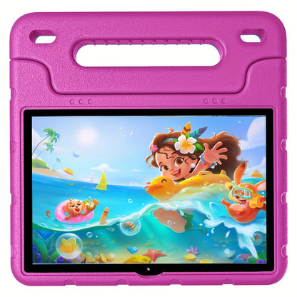 Kids Tablet 10 Inch Android 13 2GB RAM 64GB Storage 512GB Expandable WiFi Dual Camera Preloaded Educational Apps Parental Controls Shockproof Case for Boys Girls Blue Red