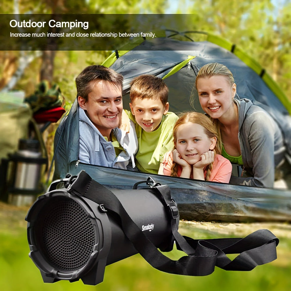 Large Outdoor Boombox Speaker Portable Loud Stereo System – Powerful Wireless Bluetooth Boombox for Home, Backyard, Tailgate, Beach, Camping, and Outdoor Party Use