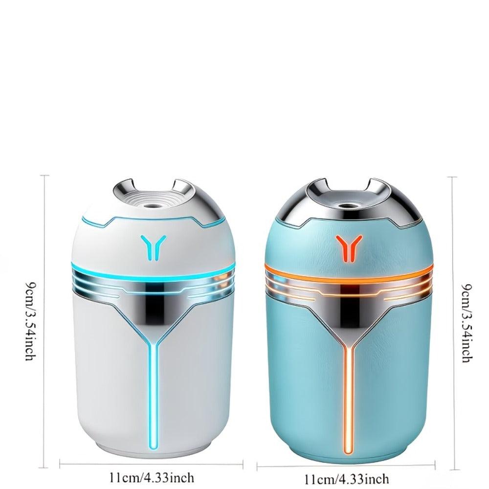 Humidifier 3-Piece Mini Set with Adjustable Spray, Color Lighting and White-Blue Combinations