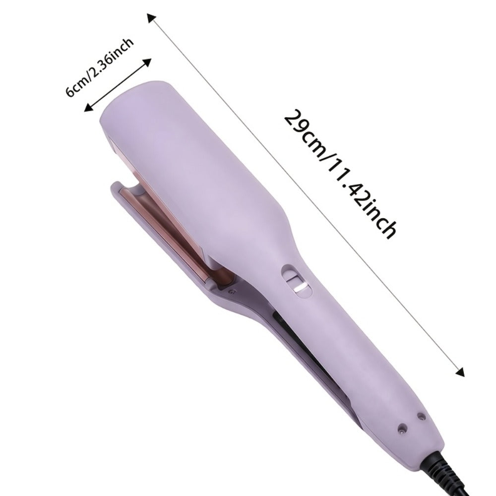 32mm Professional Curling Iron for Waves & Deep Curls with Anti-Scald Safe Temp Control — Long-Lasting Salon Curl Iron for Women, Hair Enthusiasts & Stylists, Gift for Her, Purple
