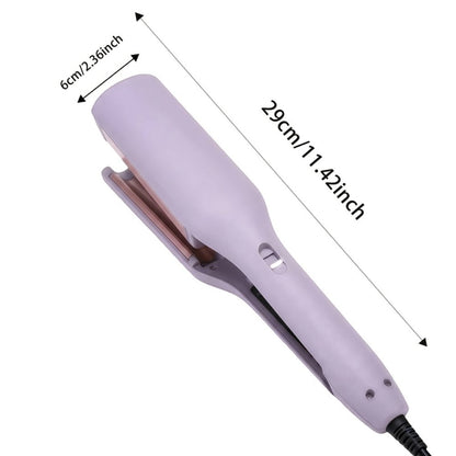 32mm Professional Curling Iron for Waves & Deep Curls with Anti-Scald Safe Temp Control — Long-Lasting Salon Curl Iron for Women, Hair Enthusiasts & Stylists, Gift for Her, Purple
