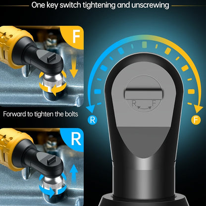 Cordless Electric Ratchet Wrench 3/8'' & 1/2'' Drive, Compatible with Dewalt 20V Max Battery, 88 Ft-lb High Torque, 0-400 RPM Variable Speed, 8 Sockets, Built-in LED Light (Battery Not Included)