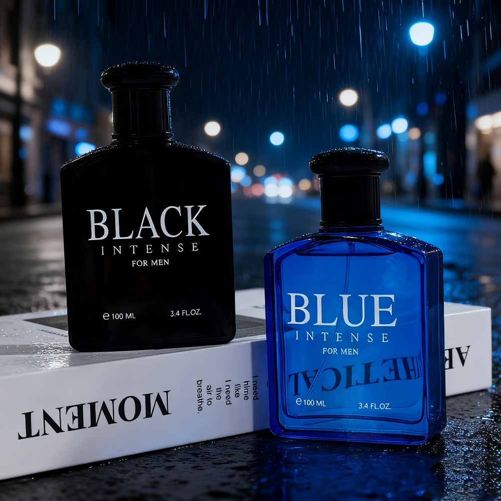 Men's Eau de Toilette Spray - Blue Woody Masculine Fragrance Long Lasting EDT Cologne for Men Daily Use Dates Parties Holiday Gift