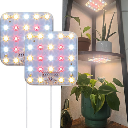 Two-Panel 5V 2A USB Plant Light Kit with Standard or 96-LED Option and Four-Level Controller