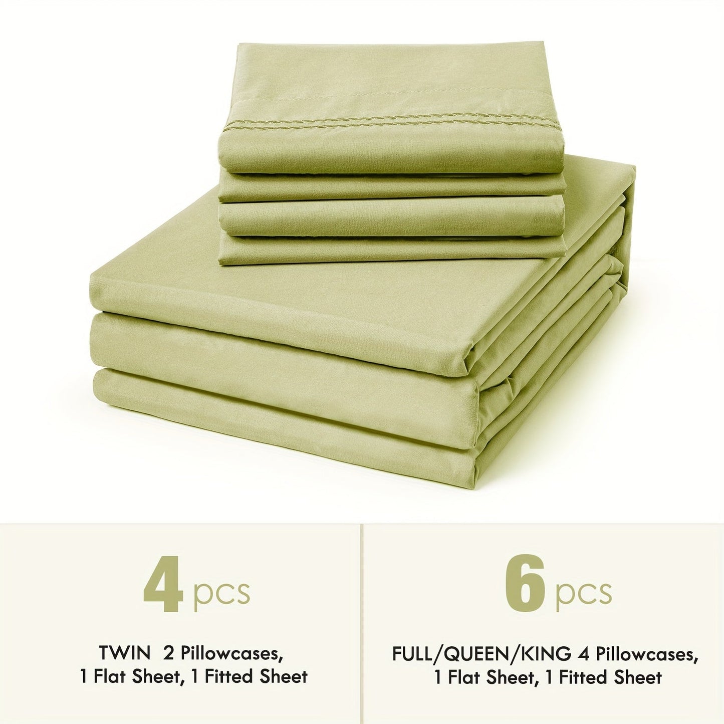 Bed Sheet Set Sanded Polyester Microfiber with 35–39 cm Pocket and Solid or Stripe Pattern Options