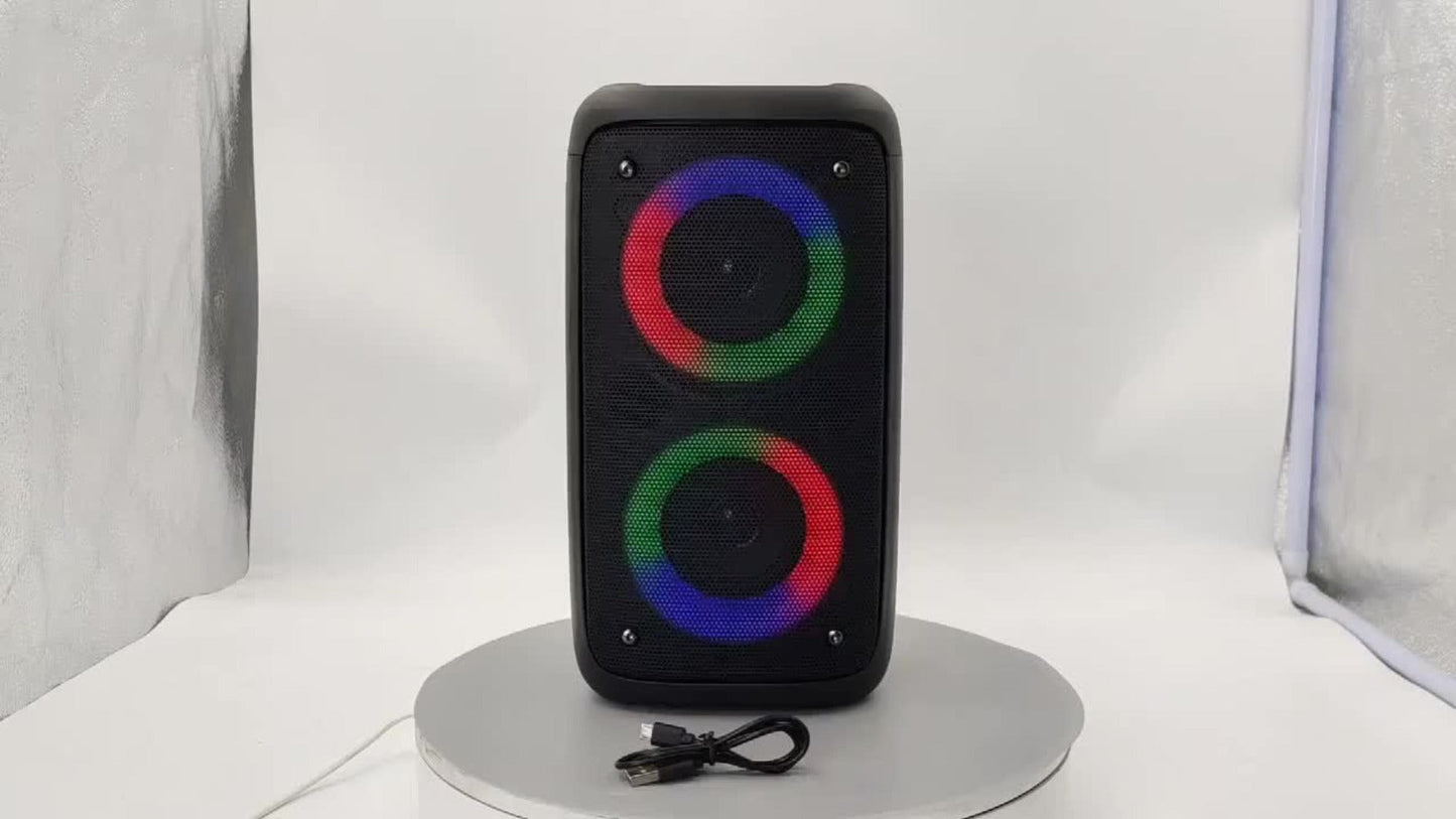 Portable Bluetooth Speaker KTS-1265 with Dual Drivers, RGB, 2400mAh, USB-C and About 4 Hours Playback