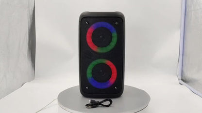 Portable Bluetooth Speaker KTS-1265 with Dual Drivers, RGB, 2400mAh, USB-C and About 4 Hours Playback