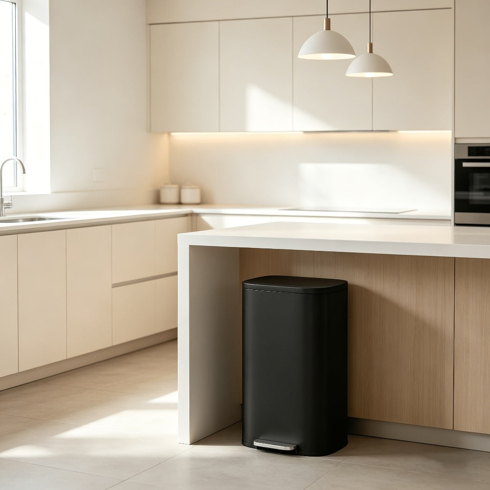 Pedal Trash Can with Removable Inner Bucket, 13, 7.93 or Twin 1.32-Gallon Options in Four Finishes
