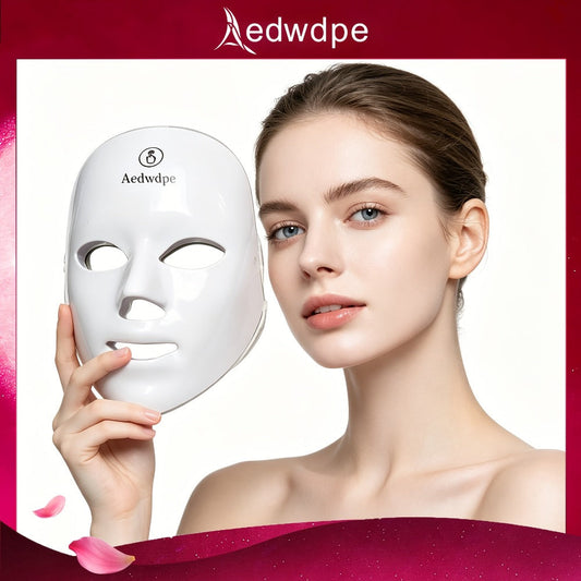 7 Color Photon LED Facial Device – Multifunctional Home Light Therapy Skin Care Tool Anti-Aging Collagen Boost Acne Brightening Rejuvenation Beauty Gift for Women