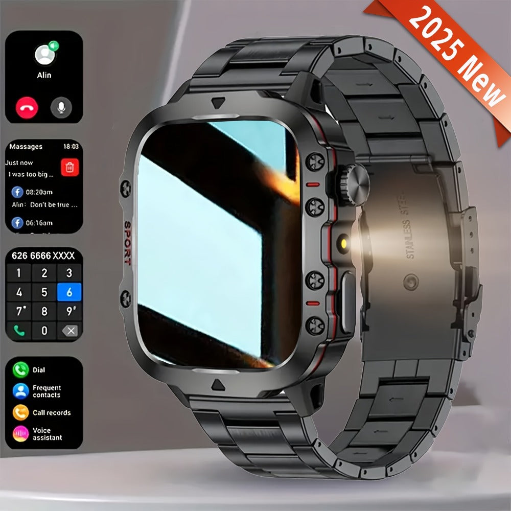 Smartwatch 2-in-1 with Built-In Wireless Earbuds, Calling, Music, Camera and Strap Options