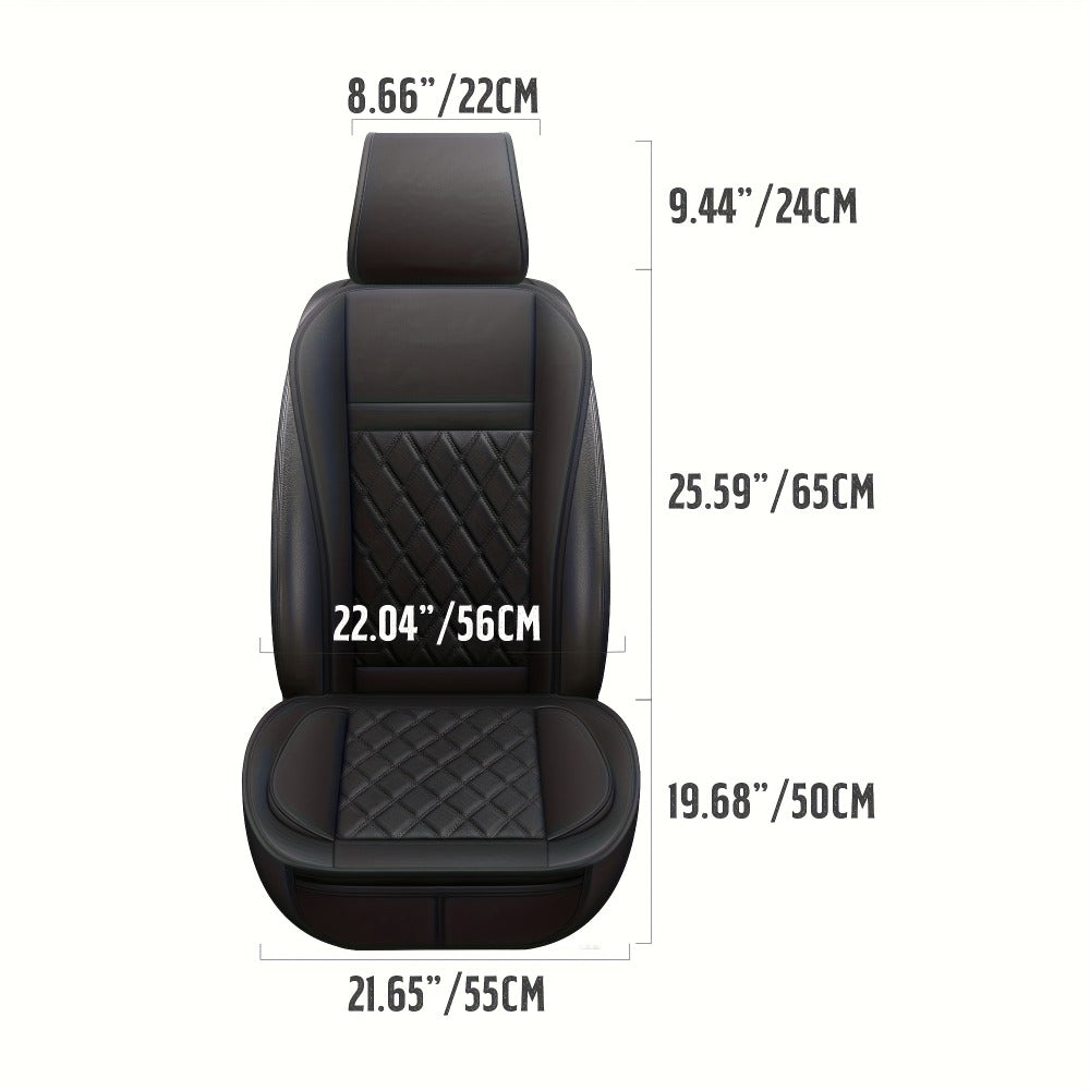 Car Seat Covers Front Pair with Full-Surround High-Back Design and Fifteen Color or Pattern Options