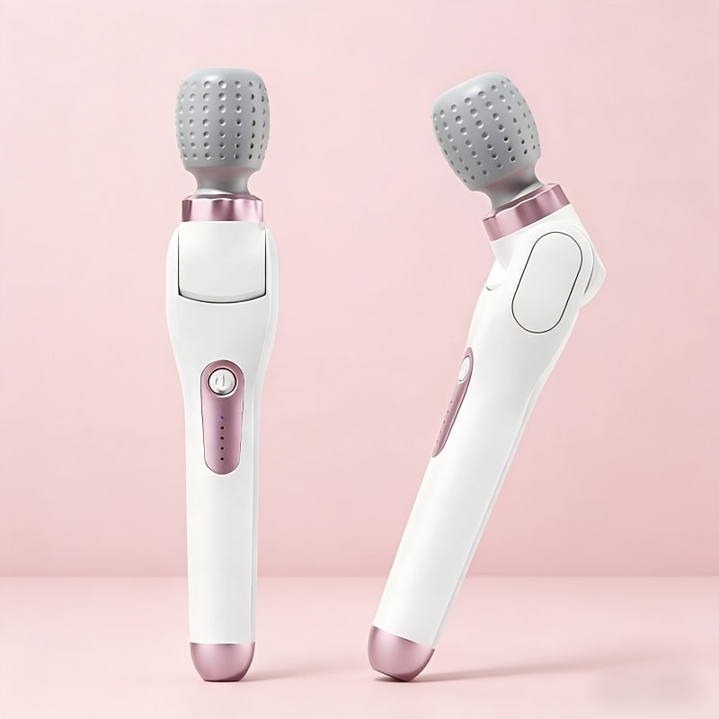 Electric Handheld Massager 180° Foldable Massage Stick | 5-Speed Vibration USB Rechargeable Rotating Head | Full Body Relief Neck Back Shoulder Leg Waist | Portable Cordless Massager Gift for Women Men