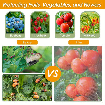 Four-Pack Drawstring Plant Protection Bags in Three Sizes for Fruit Trees, Shrubs and Garden Covers