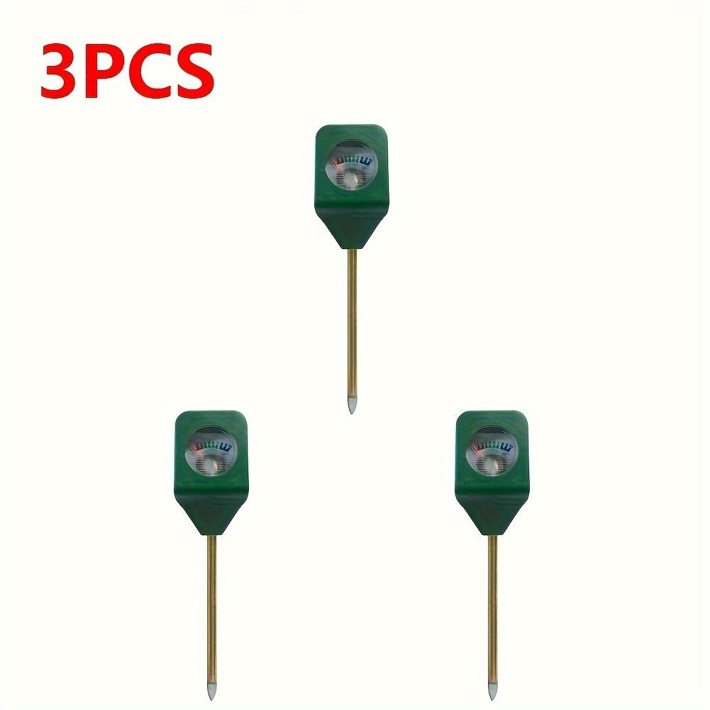 Five-Pack Analog Soil Moisture Meter Probes with Metal Stakes for Indoor Pots and Garden Plants