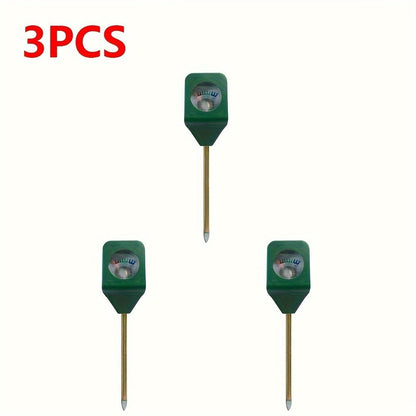Five-Pack Analog Soil Moisture Meter Probes with Metal Stakes for Indoor Pots and Garden Plants